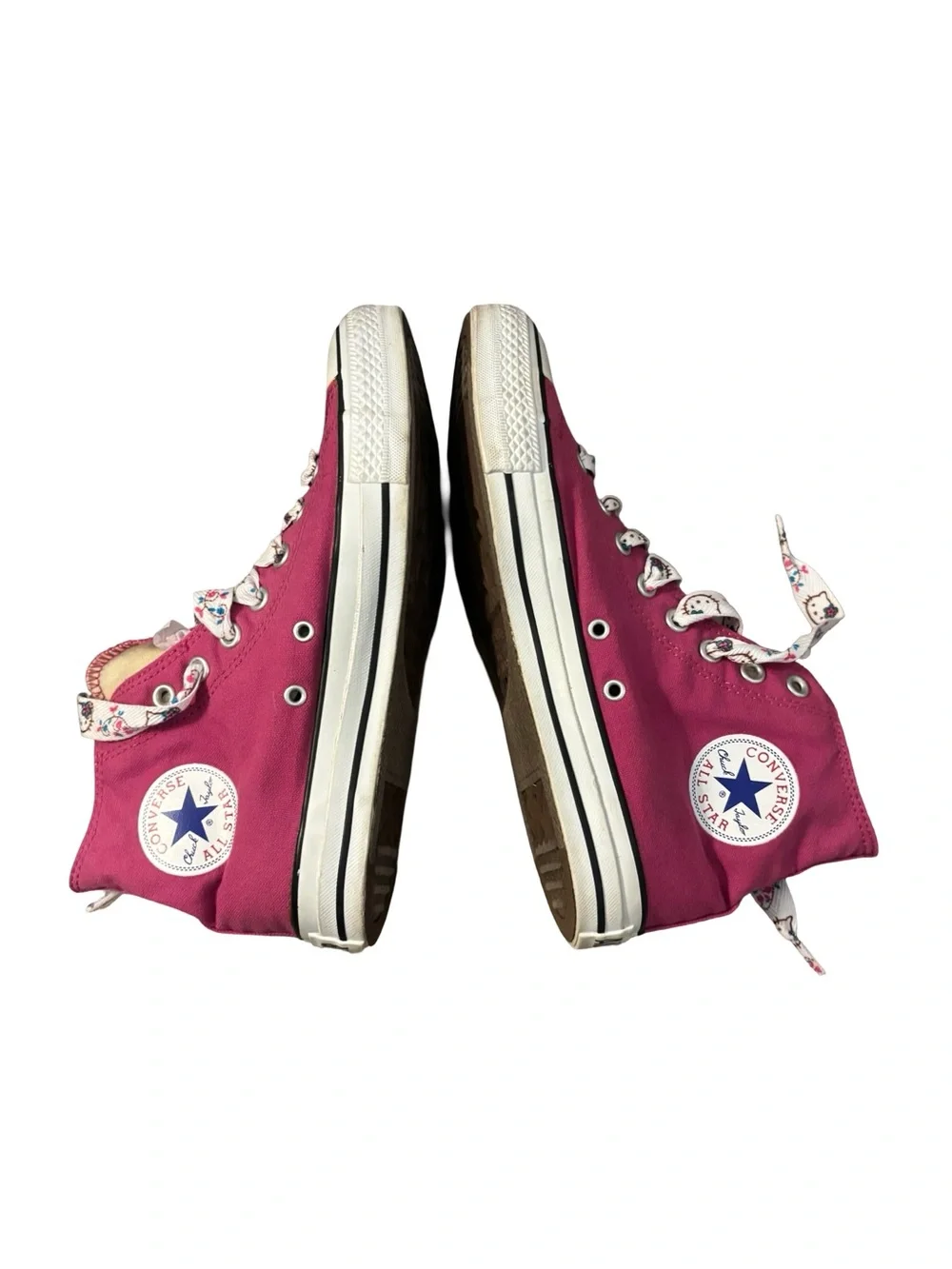 Converse Y2k High Top Magenta Hello Kitty Lases Casual Skater Sneakers Size 10 - Picture 7 of 9
